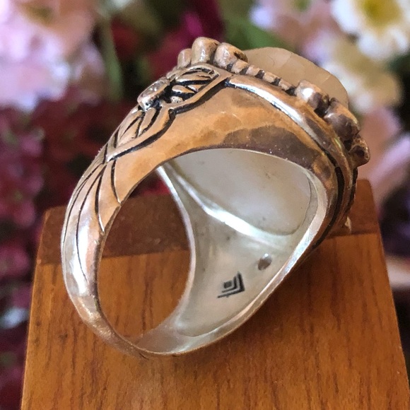 Silpada Sterling Druzy CZ Beauty in the Rough Ring - Picture 9 of 13